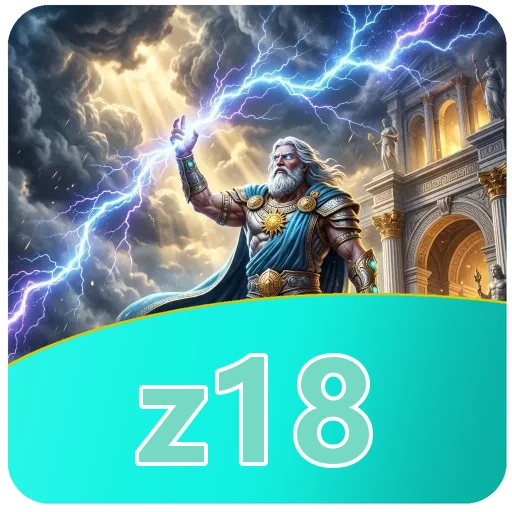 Logo z18 di halaman download APK